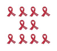 Épingle à ruban moderne en alliage avec fermoir robuste en forme de lettre d'espoir, taille unique, Comme décrit