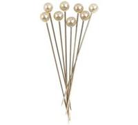 Épingle avec perle - 64 x Ø6 mm - blanc - 25 pièces. Blanc G