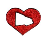 Épingle colorée en émail en forme de cœur unique dessin animé broches à chapeau insigne en métal en forme de cœur Broche en alliage Convient pour épingle/clip/pendentif en métal élégant, taille unique