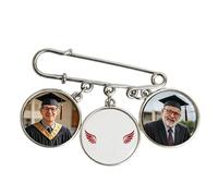 Épingle Commémorative de Fin d'Études,Souvenir de Fin d'Études pour la Promotion 2026 | Broche Photo avec Glands Commémoratifs,pour Élèves de Maternelle Primaire Adultes et