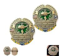 Épingle commémorative d'honneur des vétérans du Vietnam, insigne patriotique d'hommage aux vétérans du Vietnam, broche d'honneur militaire 1955-1975, pour anciens combattants (AA#)