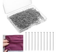 Épingle Couture, 2000 Pièces Epingles à Couture Extra Fine 26mm | Épingle à Tete Plate Fine et Longue, Epingles sans Tete Petite Taille pour pour Couturière Bijoux Artisanat Projets