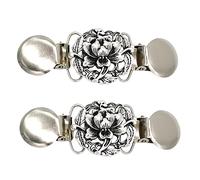 Épingle de fixation de cape pour femmes, Pince à col châle for pull, 2 pièces, Clips for cardigan perlé, pacte