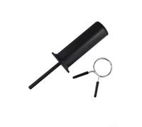 Épingle de poids avec clip à ressort pour équipement de fitness et de musculation, fabriquée en acier pour une fixation sûre et des incréments de poids jusqu'à 40 kg (8 x 110 mm + 3 tours)