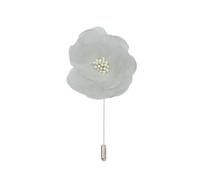Épingle de revers à fleurs en satin, badge de mari Lot de 10 ou 20 épingles à revers en mousseline de soie, satin argenté, 4,5 x 9 cm(Apricot color)