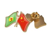 Épingle De Revers Avec Drapeau De La Chine Et Du Zaïre - Broche Créative Avec Drapeau De Style Ethnique, Badge Patriotique Pour Hommes Et Femmes, Motif Papillon B
