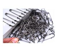 Épingle de sûreté - INF - 60mm - Paquet de 50 - Couleur noire - Haute qualité