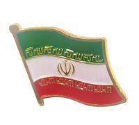 Épingle du patrimoine iranien fabriquée avec une technologie d'estampage avancée et une fermeture sécurisée pour vestes de costume en gros
