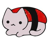 Épingle en émail chat : noir et blanc Mew Mew Badge pour vêtements, Klein, Métal non précieux