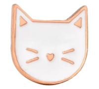 Épingle en émail chat : noir et blanc Mew Mew Badge pour vêtements, Klein, Métal non précieux