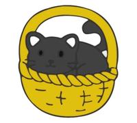 Épingle en émail chat : noir et blanc Mew Mew Badge pour vêtements, Klein, Métal non précieux