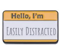 Épingle en émail personnalisée : Mon nom est ennuyeux - Badge drôle, Klein, Métal non précieux