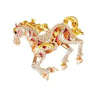 Épingle en métal robuste avec signe du zodiaque symbolique pour toute l'année - Style festif - Épingle décorative pour écharpe, taille unique, Comme décrit