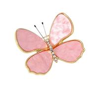 Épingle papillon exquise fabriquée à la main en alliage ornée de cristaux pour événement formel à porter au quotidien Bijoux Cadeau pour les tenues, One Size, Comme décrit