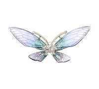 Épingle papillon légère en acrylique cristal polyvalent accessoire de garde-robe pour tenue professionnelle décontractée ou de soirée accessoire papillon délicat, taille unique, Comme décrit