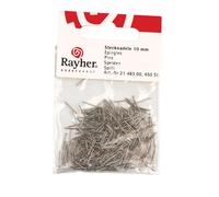 Rayher Épingles à tête, punaises en métal 10 mm 10g env. 220pcs, argent, 2148300, Taille unique