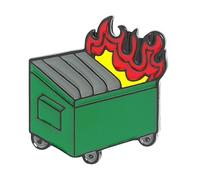 Épingles à bijoux Dumpster Fire émail Bad Hair Day Broches Badges Fashion Pin Year For Friends Durabilité et attraction