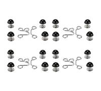 Épingles à Boutons, Bouton Jean 16 Pièces épingles à Boutons Réutilisables Robustes Conception de Fente pour Carte Détachable Boutons de Jean en Métal Bouton (Type de vis Perle