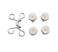Épingles à boutons détachables pour jeans - Pas besoin de couture - Pour pantalon - Boucles de taille en métal - Épingles à boutons pour pantalon
