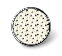 Épingles à boutons pour sacs à dos - Broche ronde tendance avec imprimé fourmi noir pour décoration de vêtements, chapeaux, épingles en métal pour homme, accessoire de costume