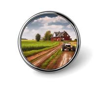 Épingles à boutons rondes tendance en forme de chapeau mignon pour homme et femme - Épingles amusantes pour sacs à dos, sacs, costumes, accessoires - Broche circulaire en aluminium, Circular