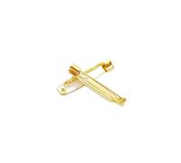 Épingles à broche, 10 Pièces Couleur Or Broche Base Porte-Badge Broches Bijoux À Bricoler Soi-même Trouver Accessoire Partie(21mm)