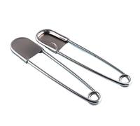 Épingles à broche en métal avec trous, Épingles 2 pièces 108-128mm argent mat châle broche blanchisserie Kilt couverture arrière trouver s(128mm)