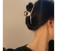 Épingles À Cheveux 3d Rétro En Métal Couleur Or Argent, Amour C¿Ur, Lisse Irrégulière Géométrique Creux, Grande Griffe Pour Femmes, Bijoux, 2021