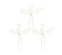 Épingles à cheveux à perles - Ensemble de 3 pinces à cheveux de mariage en perles de 4,33 pouces | Coiffe de demoiselle d'honneur | Barrette à cheveux en perles pour fête de mariage. Perles