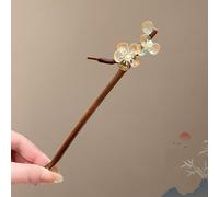 Épingles à cheveux anciennes, glands de style chinois pour femmes, épingles à cheveux Step Shake, coiffes en bambou carbonisé, cheveux poêles, costumes anciens Hanfu, épingles à cheveux