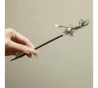 Épingles à cheveux anciennes, glands de style chinois pour femmes, épingles à cheveux Step Shake, coiffes en bambou carbonisé, cheveux poêles, costumes anciens Hanfu, épingles à cheveux