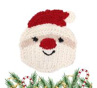 Épingles à cheveux avec nœud de Noël - Accessoires pour pinces à cheveux de Noël - Pinces à cheveux de Noël tissées avec dessins animés motifs crochet, accessoires