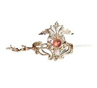 Épingles à cheveux chinoises, Couronne de cheveux Épingle à cheveux Coiffe Hanfu Jupe à tête de cheval Costume ancien Couvre-chef de style ancien