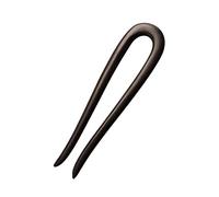 Épingles à cheveux chinoises en forme de U 12 cm, double fourchette bois, baguettes for banquet, robes mariée, jupes Pour Femmes Filles(Rosewood)