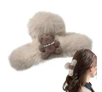 Épingles à cheveux d'animaux en peluche, pinces à cheveux en peluche, réutilisables, grandes pinces à cheveux pour amis, filles, famille, femmes