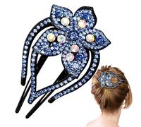 Épingles à cheveux de canard | Barrettes à cheveux pour filles en résine et zirconium, épingles à cheveux pour femmes et queues de cheval - queues de cheval longues moyennes bou s épaisses pour