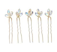 Épingles à cheveux de fleurs en cristal élégant rétro ramine brillant morceau de cheveux pour le bouquet de fête de mariage