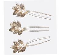 Épingles à cheveux de mariage, avec feuilles, or et argent, idéal comme accessoires de cheveux pour la demoiselle d'honneur, les femmes et les filles