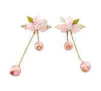 Épingles à cheveux de mariée, bâtons de cheveux Hanfu, bijoux de style ancien, coiffure Hanfu for enfants, accessoires for cheveux Cheongsam, pompon, épingle à cheveux super féerique, Costume ancien H