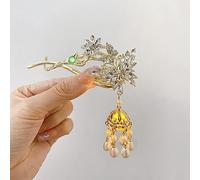 Épingles à cheveux de mariée, épingles à cheveux, pinces à griffes, lumière LED, porte-queue de cheval, fleur, pendentif en perles, couvre-chef for femmes, bijoux papillon de fête, couleur or jaune cl