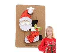 Épingles à cheveux de Noël - Kit d'épingles à cheveux en forme de bec de canard | Épingle à cheveux d'élan | Jolie pince en forme de bec de canard | Outil de décoration de cheveux aux couleurs vives