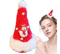 Épingles à cheveux de Noël pour femme,Épingles à cheveux de Noël,Décor d’épingle à cheveux de chapeau de Noël de perle - Outil de mise en forme des cheveux léger pour les soirées à thème, les fêtes en
