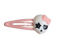 Épingles à cheveux délicates en forme de tête de mort de dessin animé fille chaude pince à cheveux à clipser printemps pour femme queue de cheval latérale pour le coiffage résine crâne décorations