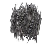 Épingles à cheveux en alliage réutilisables, pinces à cheveux plates antidérapantes pour femmes et filles, style maquillage noir, 12 pièces