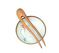 Épingles à cheveux en bois de santal noir forme U, simples et couleur unie, for chignon queue cheval, for femmes Pour Femmes Filles(Color3)