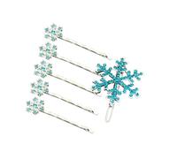 Épingles à Cheveux en Cristal Bleu, Lot de 6 pour Mariée et Bal
