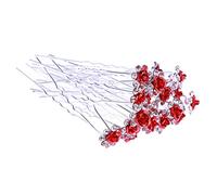 Épingles à Cheveux en Cristal Roses U, Lot de 20, Alliage