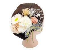 Épingles à cheveux en forme de fleur avec accessoires pour femmes et filles - Japonisme floral pour Tsumami - Bijoux de cheveux floraux