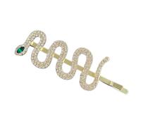 Épingles à cheveux en forme de serpent avec strass étincelants et décoration vintage pour une coiffure élégante