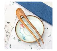 Épingles à cheveux en forme de U, accessoires coiffure bois, couvre-chef élégant fait la main for femmes Épingle à cheveux en bois(Color 4)